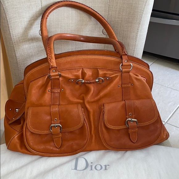Vintage Christian Dior “My Dior” large satchel bag